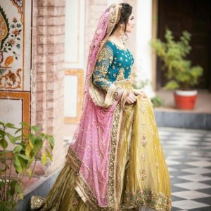 Emerald Green Embroidered Ensemble