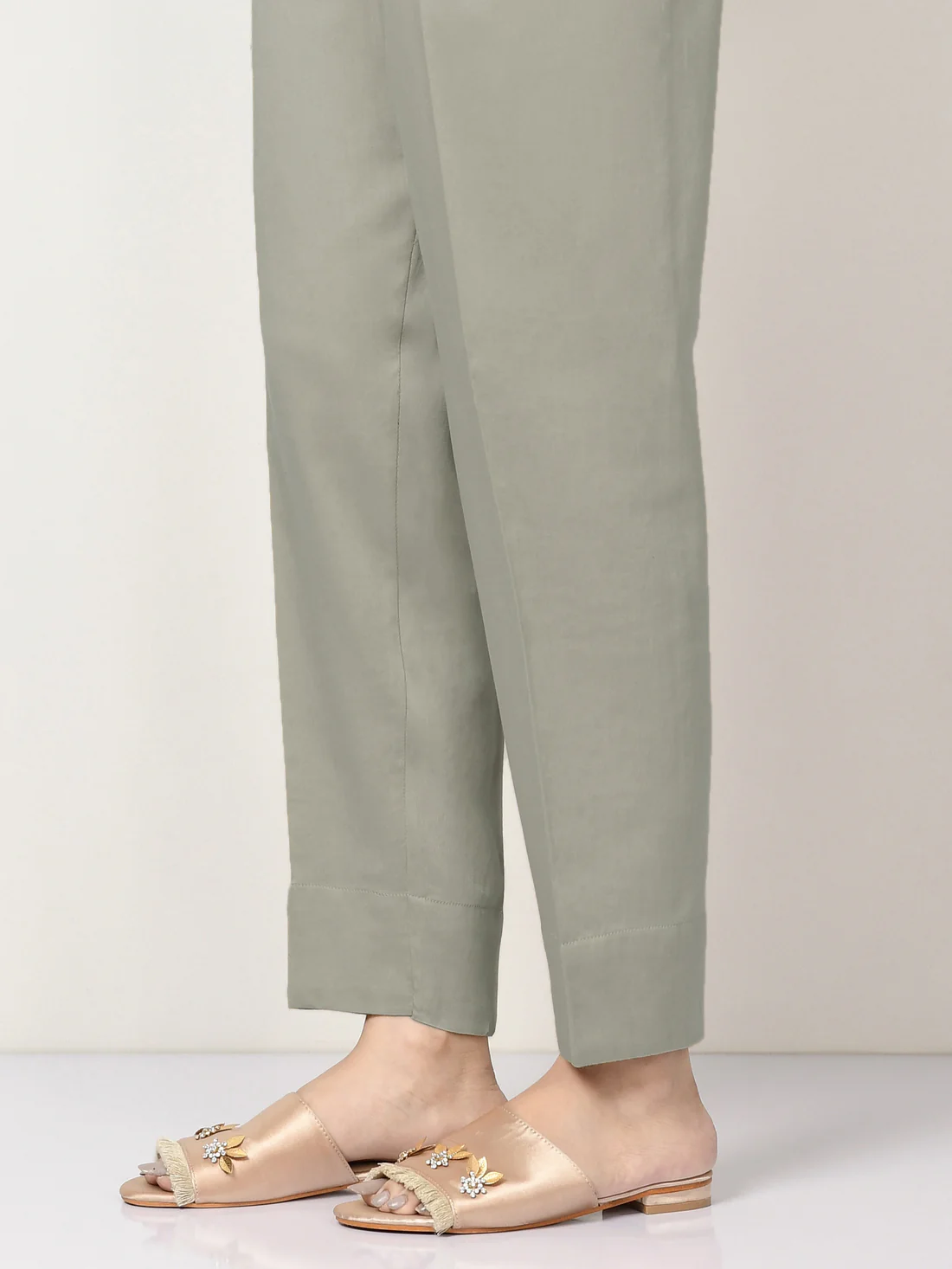 Straight Cut Denim Pants - Image 2