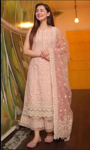 3-Piece Suit With Shirt Dupatta and Trousers