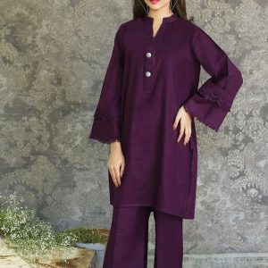 Solid Navy Blue Cotton Dress