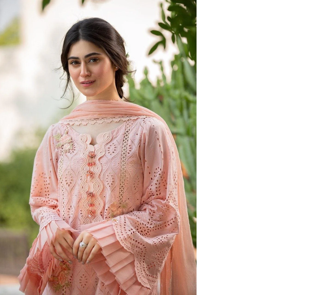 3-Piece unstitched Lawn suit - Image 3