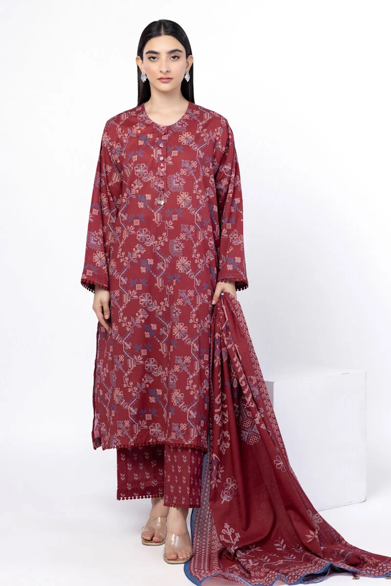 Elegant Florals Printed Lawn