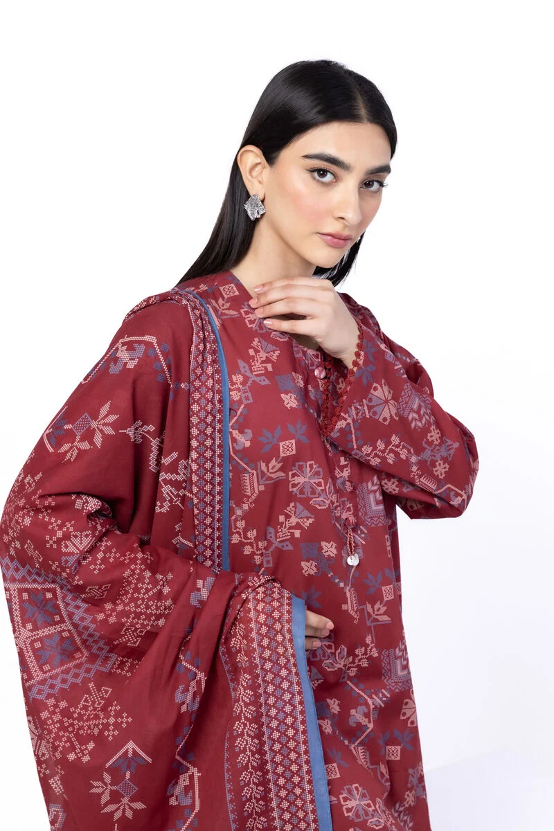 Elegant Florals Printed Lawn - Image 2