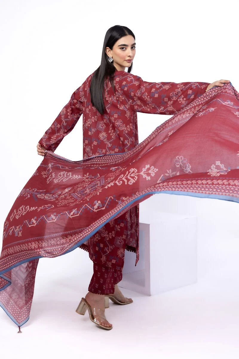 Elegant Florals Printed Lawn - Image 3